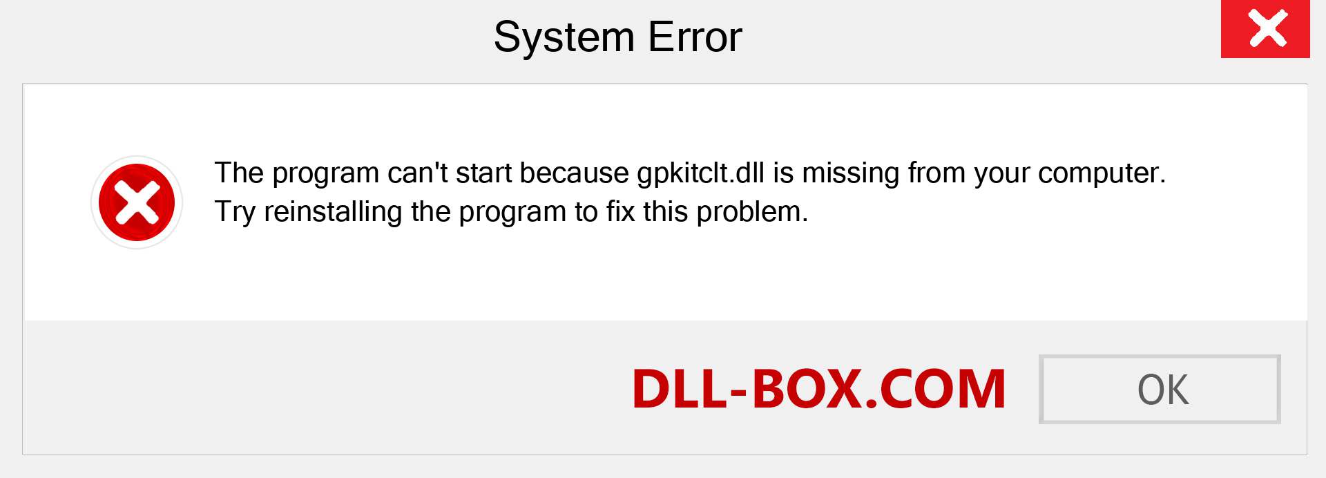  gpkitclt.dll file is missing?. Download for Windows 7, 8, 10 - Fix  gpkitclt dll Missing Error on Windows, photos, images